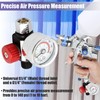 Yakamoz 1/4 Inch Air Compressor Regulator with Gauge, 0-140 Psi