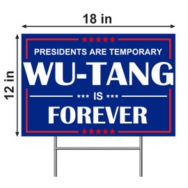 DP BOUTIQUE Forever Sign Presidents are Temporary Yard Sign with Metal Stake, Double Sided, for Patio, Lawn, Garden and Club, 18”x12”,1 Pack