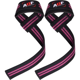 AQF Lifting Straps, Weight Lifting Wrist Straps, 60CM Heavy Duty Gym Straps with 5MM Neoprene Padded Support, Anti-Slip Bar Grip, Ideal for Weightlifting, Deadlifting, Bodybuilding Workouts