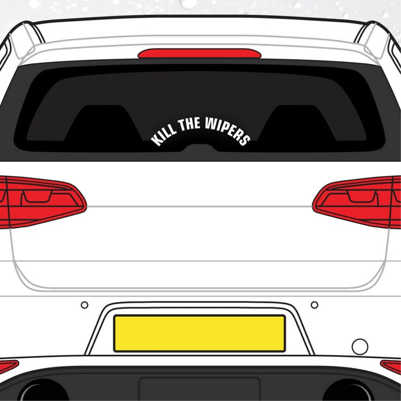 Kill The Wipers Car Sticker - JDM DUB Euro Tuner