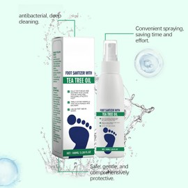 Foot Sanitizer Spray with Tea Tree Oil, Tea Tree Oil Feet Spray, Clear Foot Sanitizer Spray (1PCS)