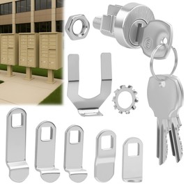 10 Pack L-1172C Mailbox Lock Replacement Includes 3 Keys Per Lock& 5 Locking Plates – C9100 National Standard Key Lock for Cluster Boxes,90° Clockwise Rotation