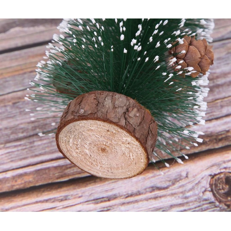 Mini Green Christmas Tree, Artificial Small Pine Tree, Snow Tree