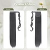 Benehair Long Straight Ponytail Hairpiece, Synthetic Hair Extensions, Braid Ponytail