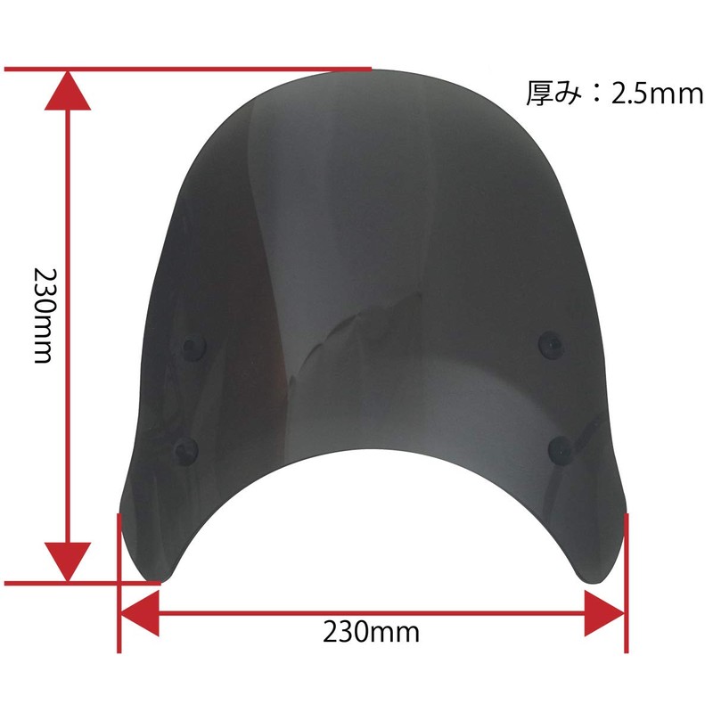 Worldwalk CT125 Hunter Cub Meter Visor Clear ws-34c