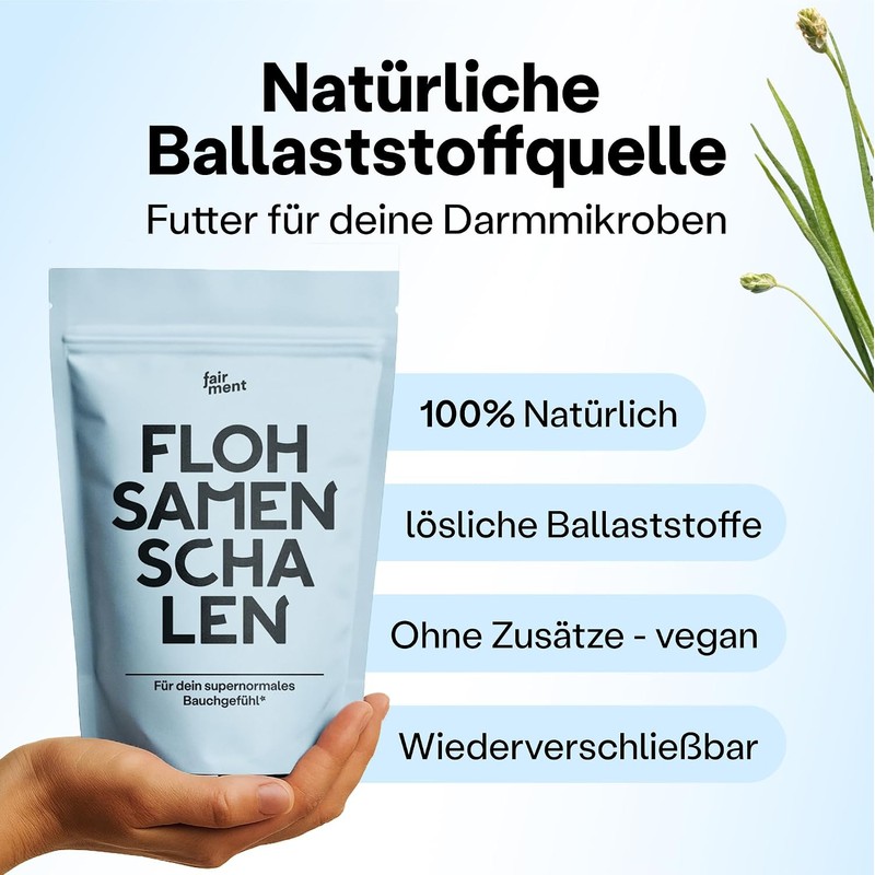 Cáscaras de Psyllium Husk Fairment 500 g – Fibra natural