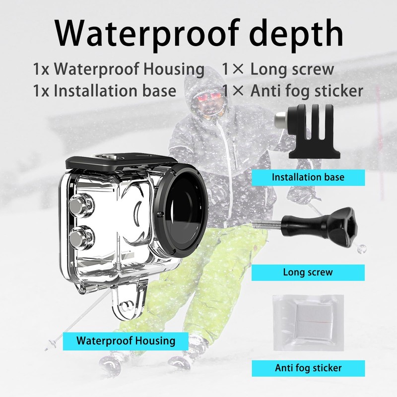 Diving Case for Insta360 GO 3 Waterproof Protective 60M Underwater