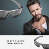Boomer Eyeware Classic Wrap Around Designer Reading Sunglasses for Men