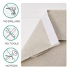 HOMEIDEAS Blackout Linen Sidelight Curtains for Front Door, Side Door