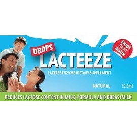 Lactase Enzyme Lacteeze Drops 15.5 ml Liquid by Gelda Scientific by Gelda Scientific