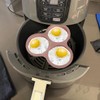 KVZVK Reusable Air Fryer Egg Pan 3 Cavity Air Fryer