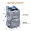 Groxkox Double Cat Carrier for 2 Cats,Dog Backpack Carrier for