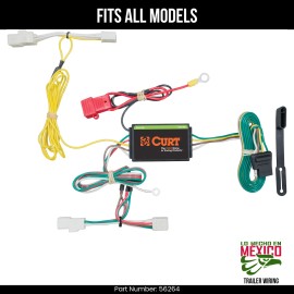 Curt For 15-16 Hyundai Genesis 4 Pin Trailer Wiring Plug Fits All Models Curt 4 Prong