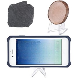 Boao 12 Packs Thicked Card Display Stand 2.24" Small Easel Stands Acrylic Picture Holder Stands Mini Coin Display Easel Baseball Sports Trading Graded Card Holder for Challenge Coin Photo PSA(Clear)