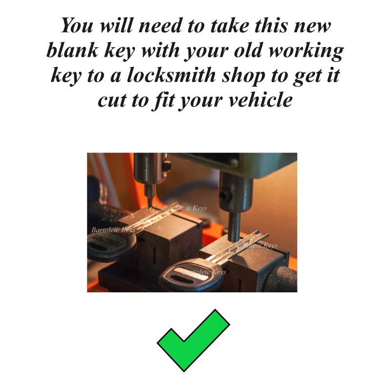 Bartolete Keys Car Key For 2007 2008 2009 2010 2011
