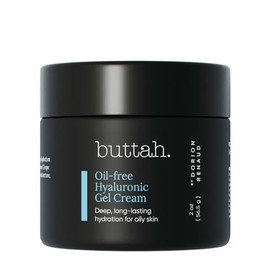 Buttah by Dorion Renaud Buttah Skin by Dorion Renaud Oil-Free Hyaluronic Gel Cream 2oz - Daily Moisturizer - Hyaluronic Acid for Deep Hydration - AM &