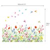 DECOWALL SG-2114 Garden Flowers Wall Sticker Decor Kindergarten Nursery Room