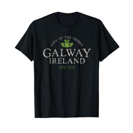 Vintage Irish Souvenir Gifts: Claddagh Galway Ireland T-Shirt