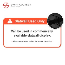 Swift Courser 2 Packs Golf Club Holder Wood and Driver Organize Storage Display for Slatwall to Hold 4 Clubs, 16.33", Black (Bracket (Black) + Holder (Black), 16.33" (41.5cm))