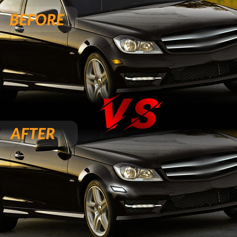 DERMOKA LED Side Marker Lights for 2012-2014 M'ercedes-Benz Pre-LCI W204