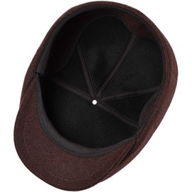 Newsboy Cap for Men, Flat Cap, Ivy Hat Wool Blend, Mens Caps, Gatsby Hat Brown