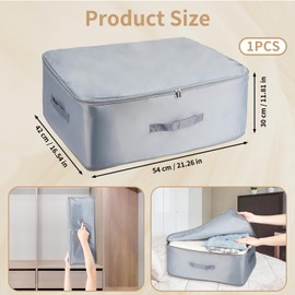 Ultra Space-saving Self-Compressing Organiser, Movable Compressing Bag, Breathable Storage Bag for Duvets, Space Saving Organiser Storage for Clothes, Compression