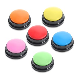 YACEYACE Buttons for Dogs to Communicate, 6Pcs Colorful Voice Recording Buttons for Cat or Dog, Talking Buttons Starter Set