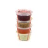 3.25 Ounce Clear Plastic Disposable Portion Cups with Lids 350