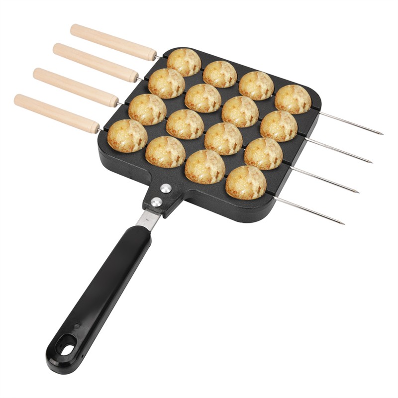 Non Stick Takoyaki Grill Pan Plate Cooking Baking Mold Tray