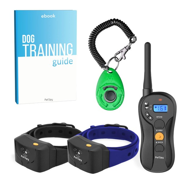 PetSpy P620 Dog Training Shock Collar for Dogs with Vibration,