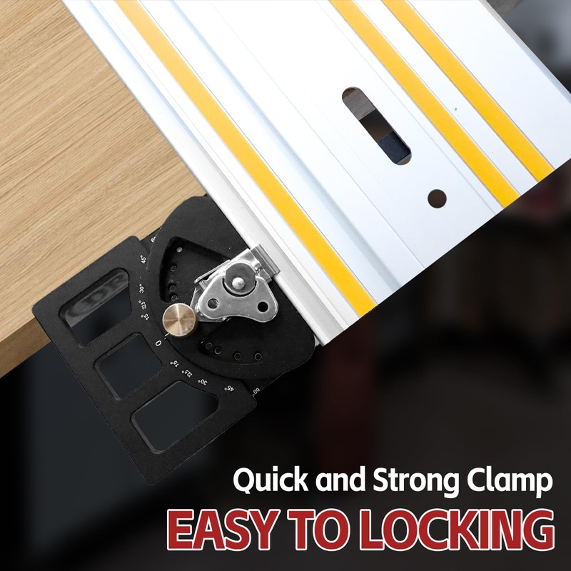 Adjustable Angle Track Saw Square Guide Rail, -60 to 60