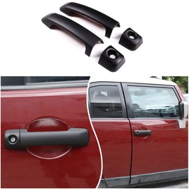 Fit for Toyota FJ Cruiser 2007-2021 Exterior Door Handle Cover, Exterior Door Handle Protector Trim Frame Cover, 1 Pair (Matte Black)