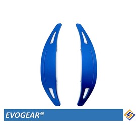 EVOGEAR External Benz Dedicated Paddle Shift Cover Aluminum (Type D) W213 E300L E350L E63S 2020 2021 Steering Paddle Shift Extension Accessory Custom Parts (Blue)
