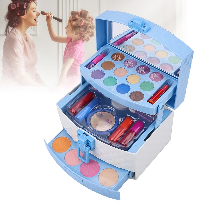 Children Makeup Box Girls Predend Play Cosmetics Set