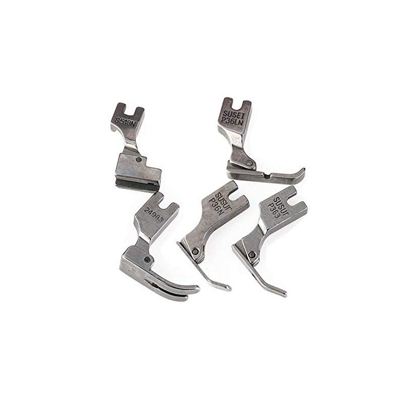 YEQIN 5Pcs Industrial Sewing Machine Presser Feet for Juki S518N