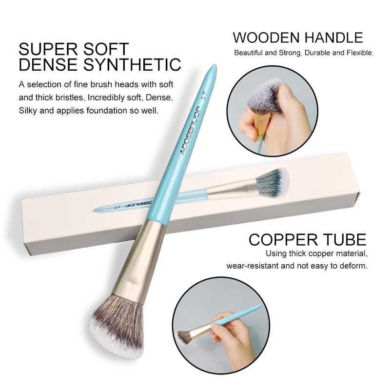 ACOSBRUOP Angled Blush Brush, Face Makeup brushes, beauty tool, for