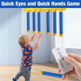 Mineup Catching Sticks Game, Reaktionstraining Spielzeug, Fallende Stöcke Spiel, 3 Einstellbarer Geschwindigkeit mit Fernbedienung, Reaktionsspiel für Kinder, Reflexe Training, Hand-Auge-Koordination