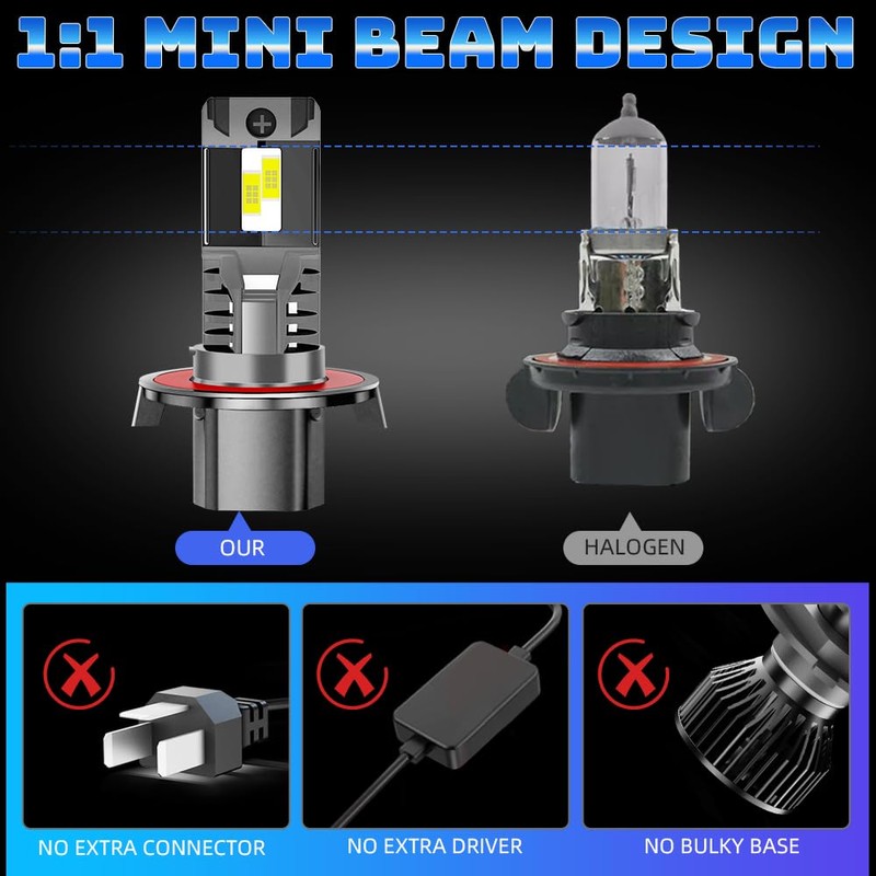 PCKXAZL For Dodge Challenger 2011 2012 2013 2014 Hi-Low Beam