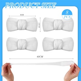 Finger Bandages 8pcs Finger Bob Bandage Tubular Bandage Dressings Finger Cots White Finger Stall Cotton Finger Support Splint for Work Kitchen Finger Protection‘