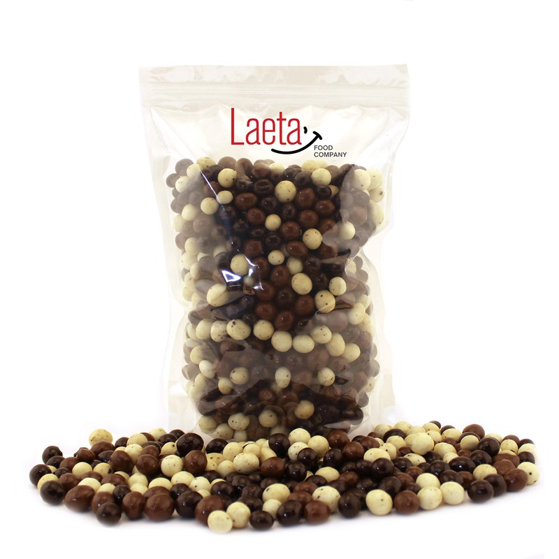 LaetaFood Chocolate Covered Espresso Beans Coffee Tricolor Bulk Candy (1