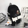 Backpacks School Backpack with Pendant Badge Waterproof Laptop Computer Backpack