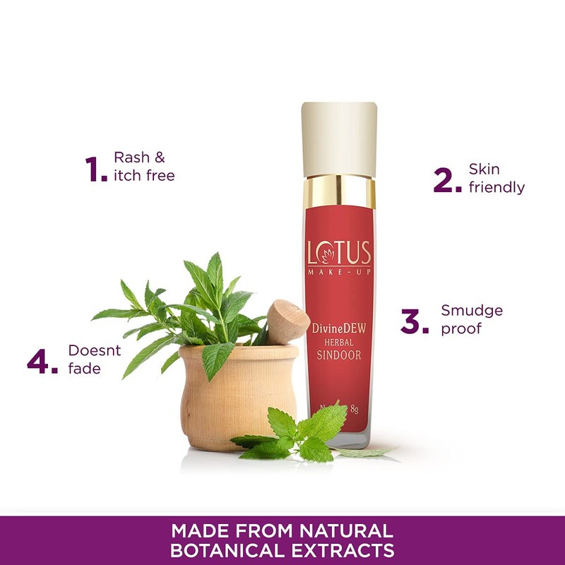 Lotus Herbals Divine Dew Herbal Sindoor Free of Mercury and