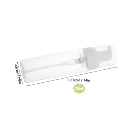 Baluue Refillable Foaming Pump Bottles 2pcs Shower Shampoo Dispenser Lotion Dispenser Plastic Travel Containers for Hand Soap