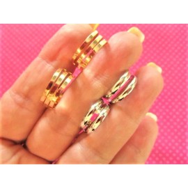 Unbranded Silver gold bar toe rings.SET OF 4