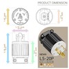 Nema L5-20P 20 Amp 125 Volt Connector, L5-20 Locking Power
