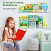 Tatub 24" Acrylic Wall Bookshelves 2 Packs, Floating Bookshelf for