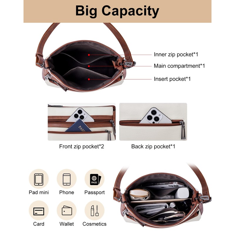 Crossbody Bags for Women Crossbody Purses Vegan Leather Shoulder Bag