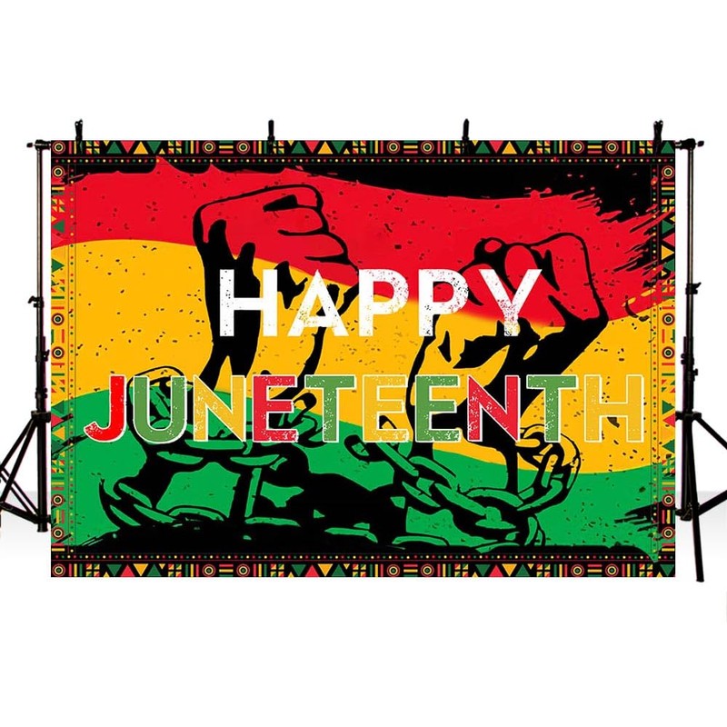 AIBIIN 7x5ft Juneteenth Backdrop African American Independence Freedom Photography Background