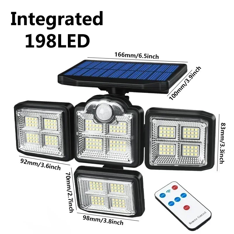 Solar Motion Sensor Wall Light for Outdoor Use – Adjustable