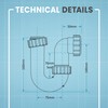 CranPlas | P Trap 40MM | Sink Waste Trap |